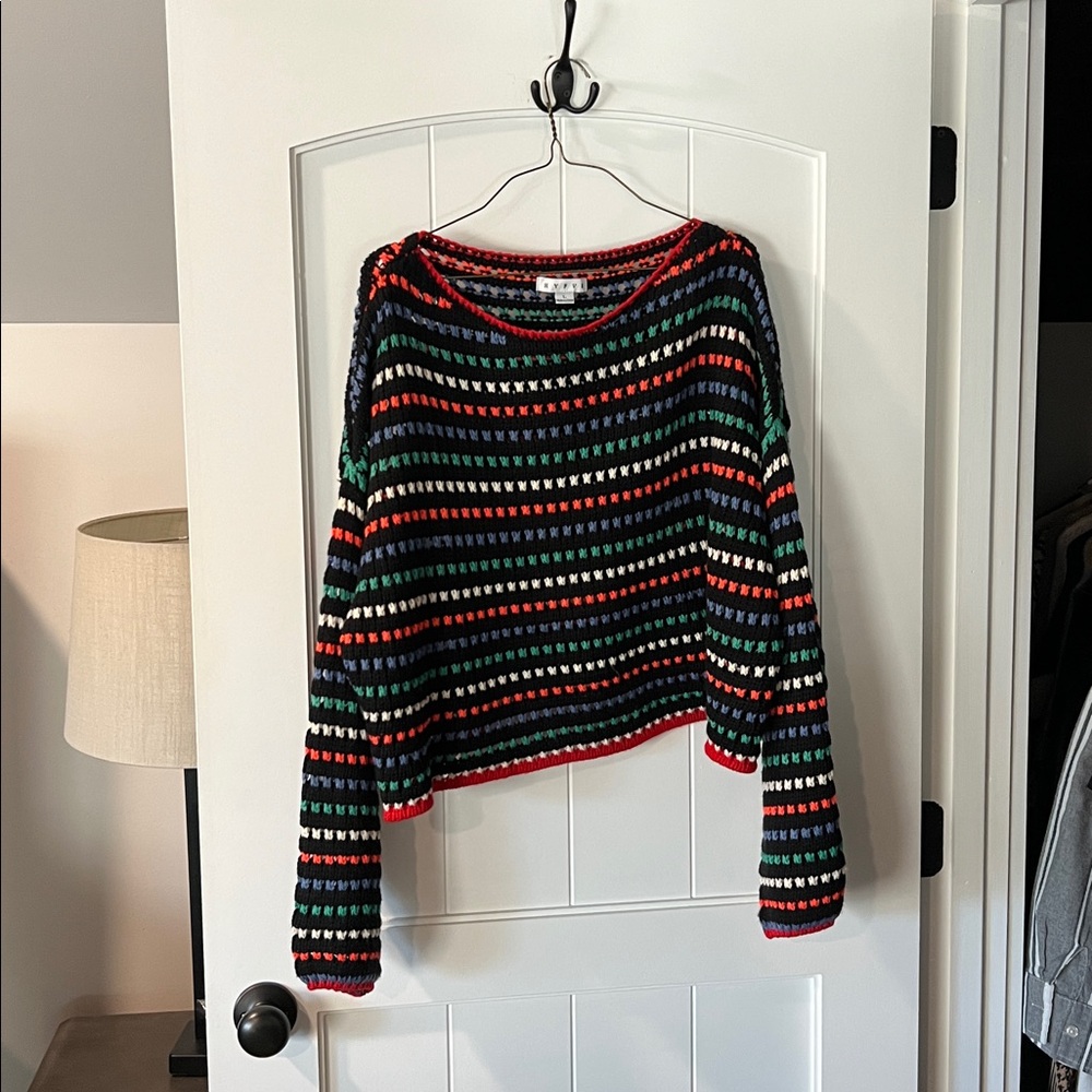 HYFVE Multicolor Patterned Knit Sweater